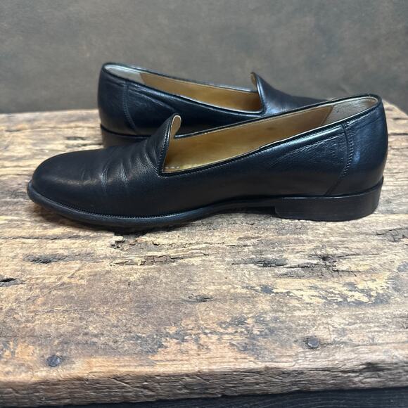 Bragamo Italian Lambskin Venetian Loafers Men’s 8.5 D Soft Leather Slip On - Picture 5 of 9